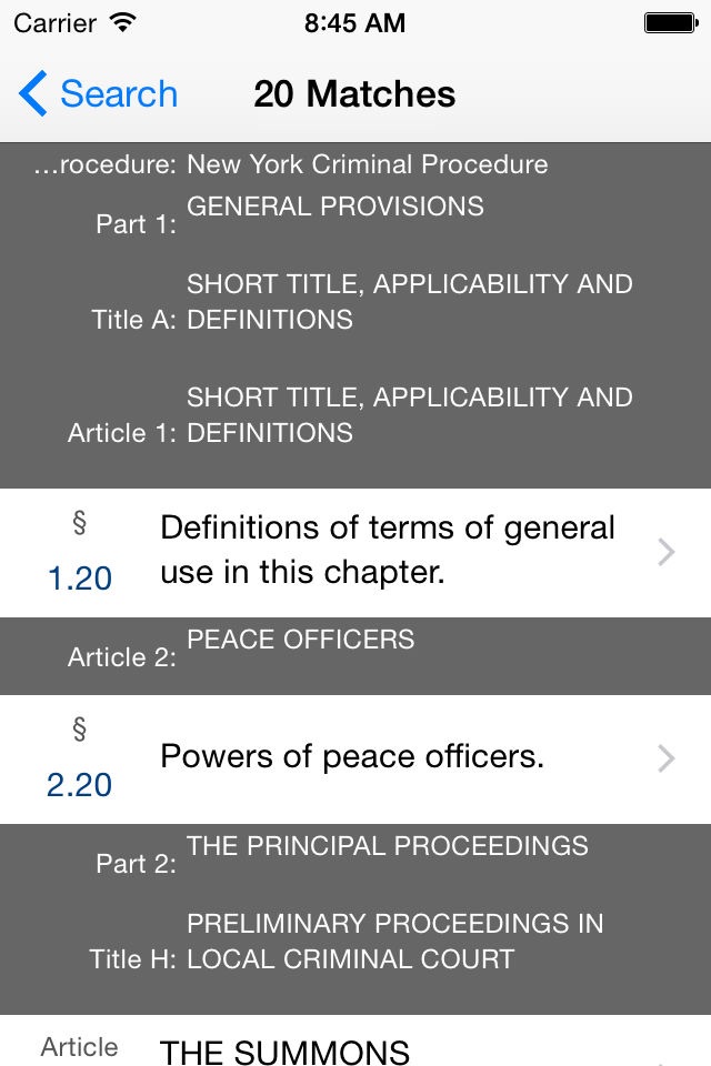 New York Code of Criminal Procedure (LawStack Ser) screenshot 3