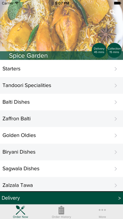 Spice Garden Birkenhead screenshot 2