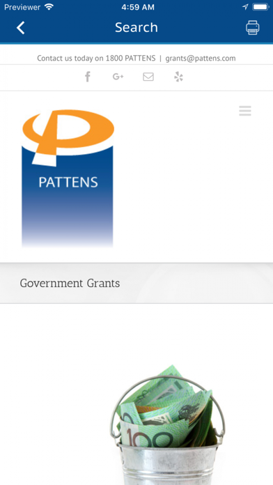 Grants Search screenshot 3