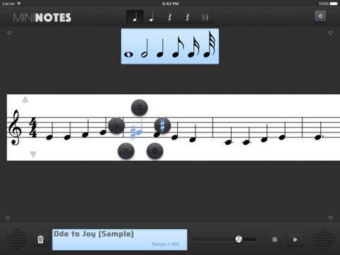 MiniNotes Music Notation screenshot 2