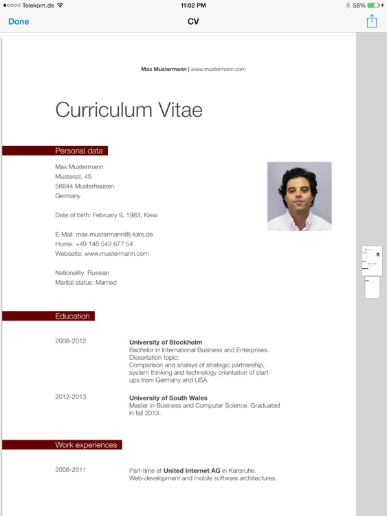 CV Designer HD screenshot-3