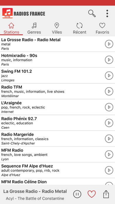 Radio en direct France screenshot 2