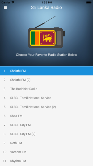 Sri Lanka Radio Station FM