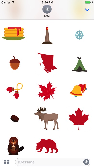 Canada country stickers emoji screenshot 2