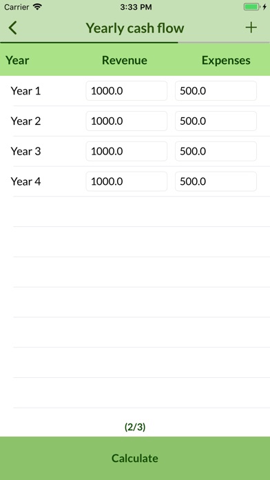 Rate of Returns screenshot 3