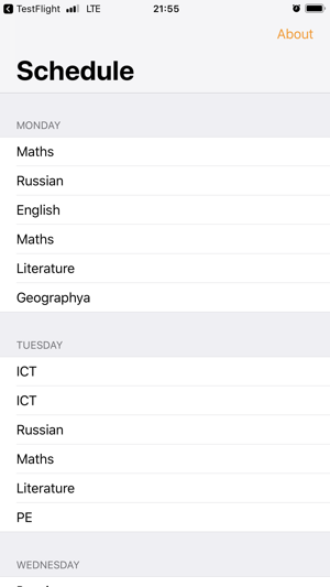 School Schedule by GeorgeNet