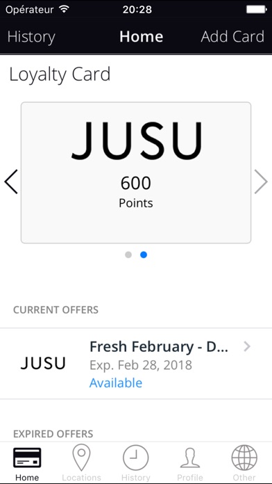 Jusu Bar Loyalty Program screenshot 2