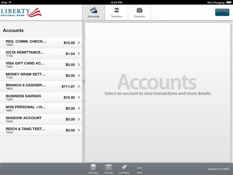 myLiberty Mobile Banking for iPad