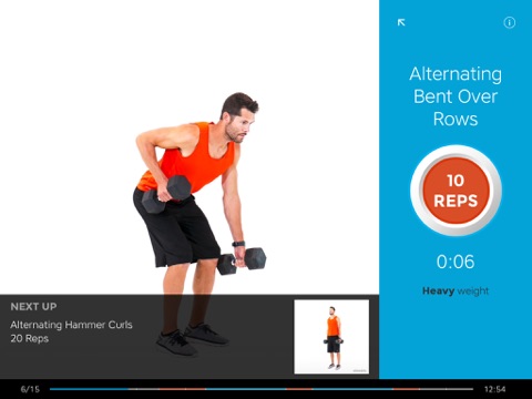 Workout Trainer fit trainen iPad app afbeelding 5