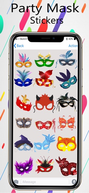 Carnival  Mask Stickers(圖4)-速報App