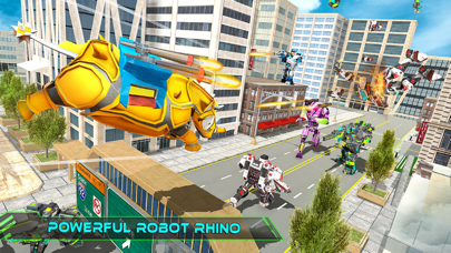 Rhino Robot War Car Transform screenshot 3