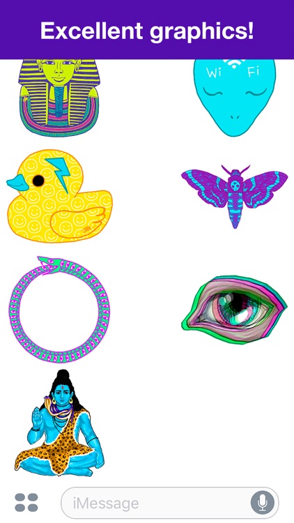 Psychedelic stickers screenshot-3