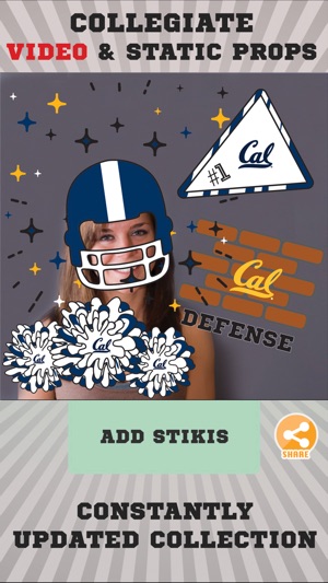 California Golden Bears Animated Selfie Stickers(圖2)-速報App