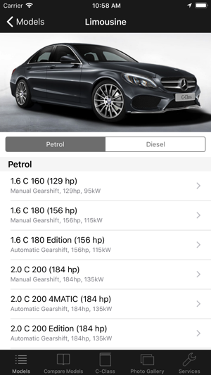 CarSpecs MBZ C-Class 2015(圖2)-速報App