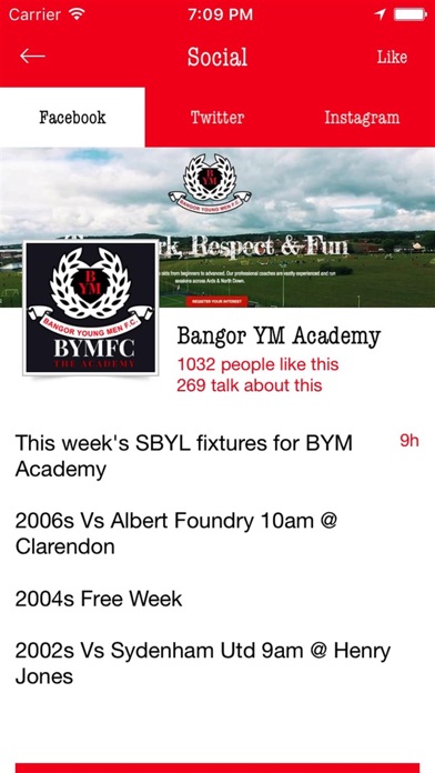 Bangor Young Men FC Academy screenshot 2