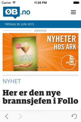 Østlandets Blad Nyheter screenshot 2