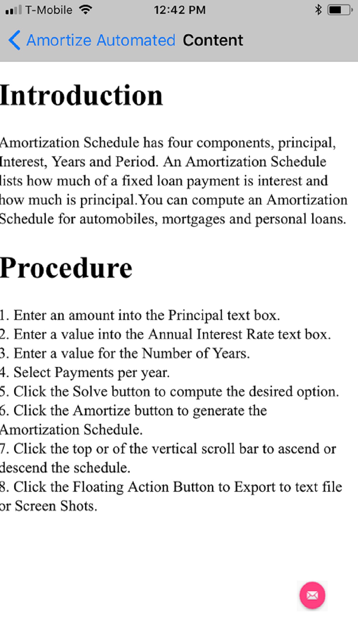 amortize ii automated