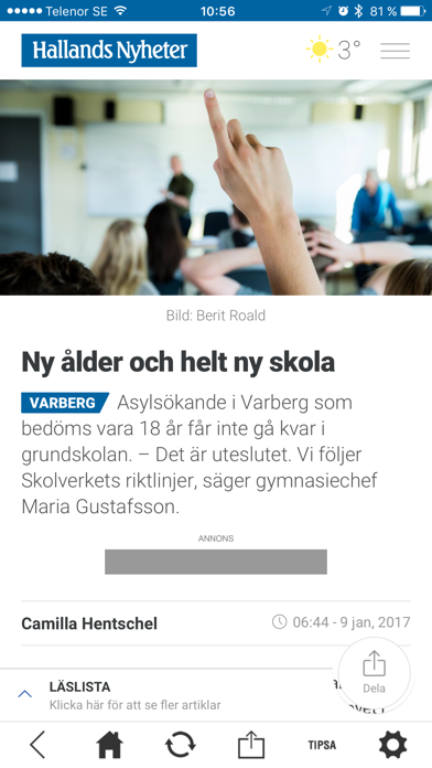 Hallands Nyheter screenshot 2