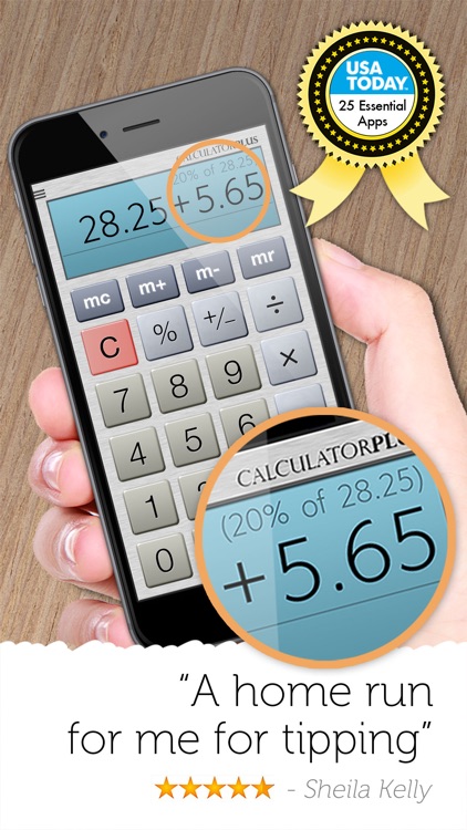 Calculator Plus #1 Tip, % + HD
