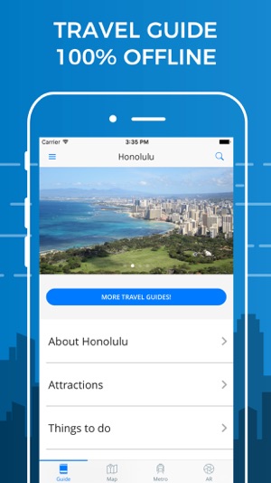 Honolulu Travel Guide with Offline Street Map(圖1)-速報App