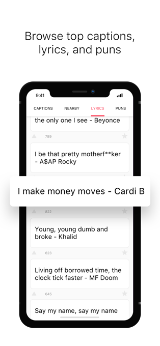 Caption app for iphone