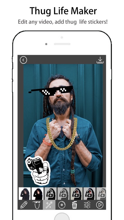 Thug Life Video Editor - Face