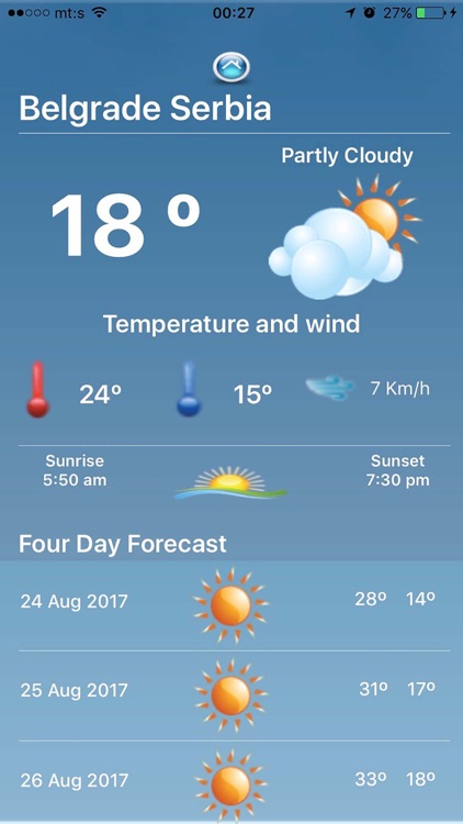 Simple Weather Forecast App