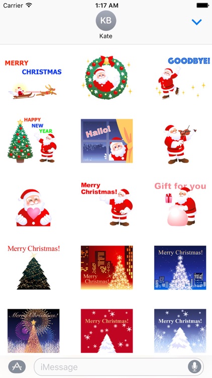 Merry Christmas Stickers Packs