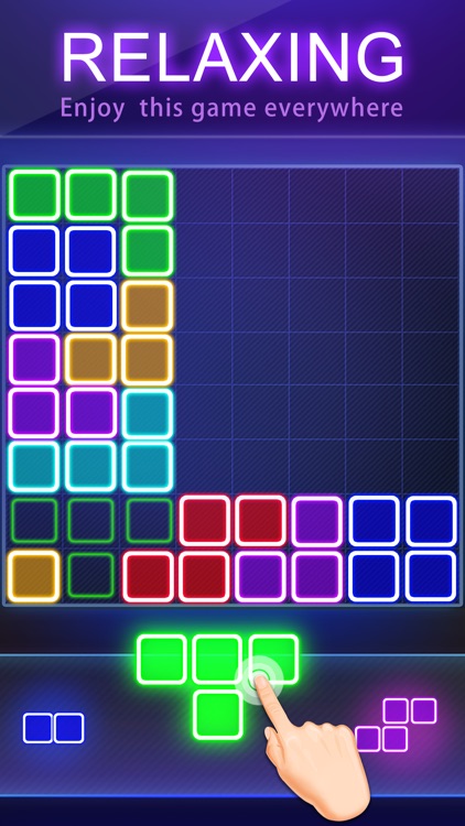 Block Puzzle -Glow Puzzle Game screenshot-2