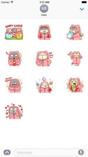 Cats Celebrate Easter Stickers(圖3)-速報App