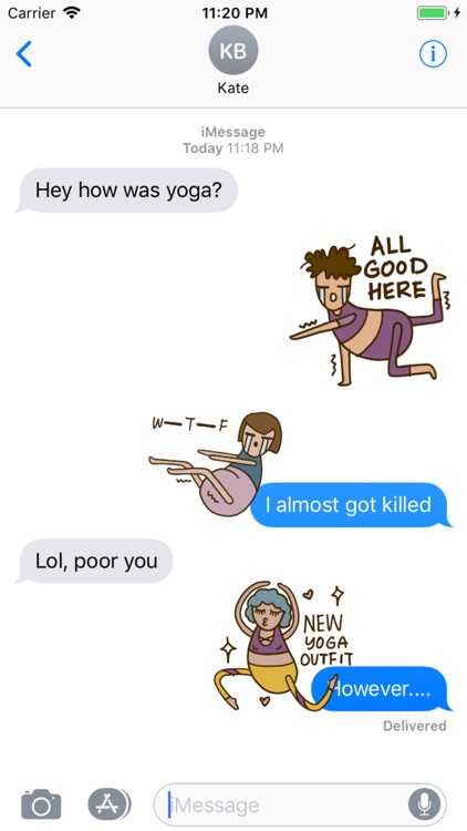 Yoga Yogi Moji screenshot-3