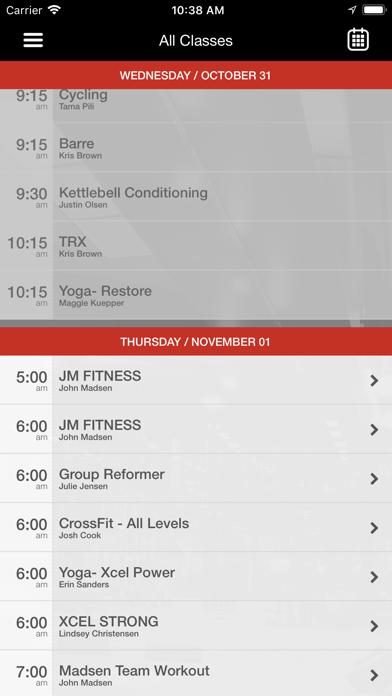 Xcel Fitness screenshot 3