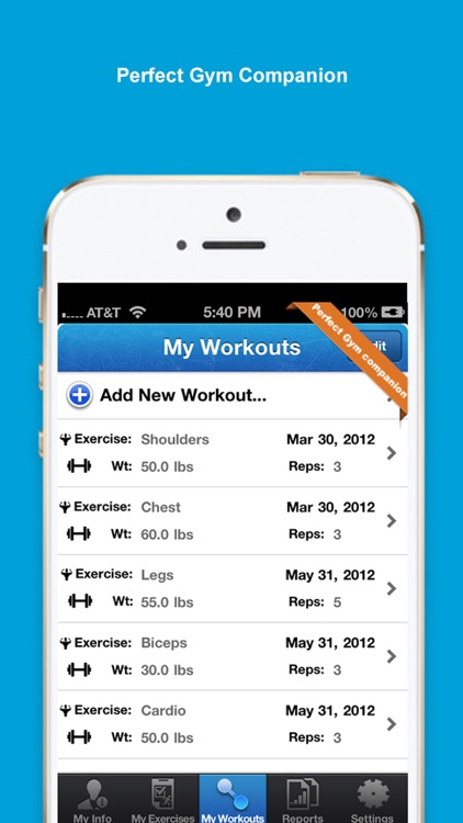 iExercise Journal FREE screenshot-3