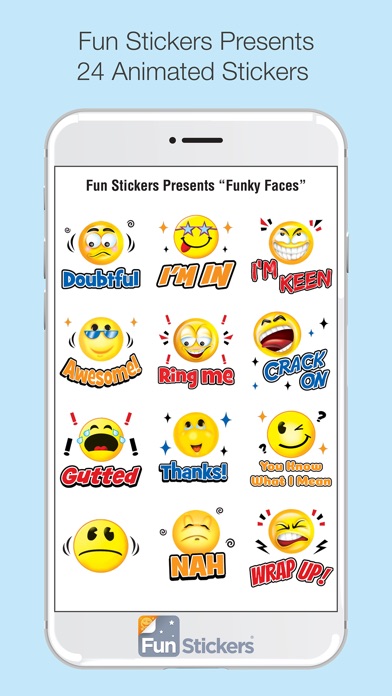 Funky Faces iSticker screenshot 3