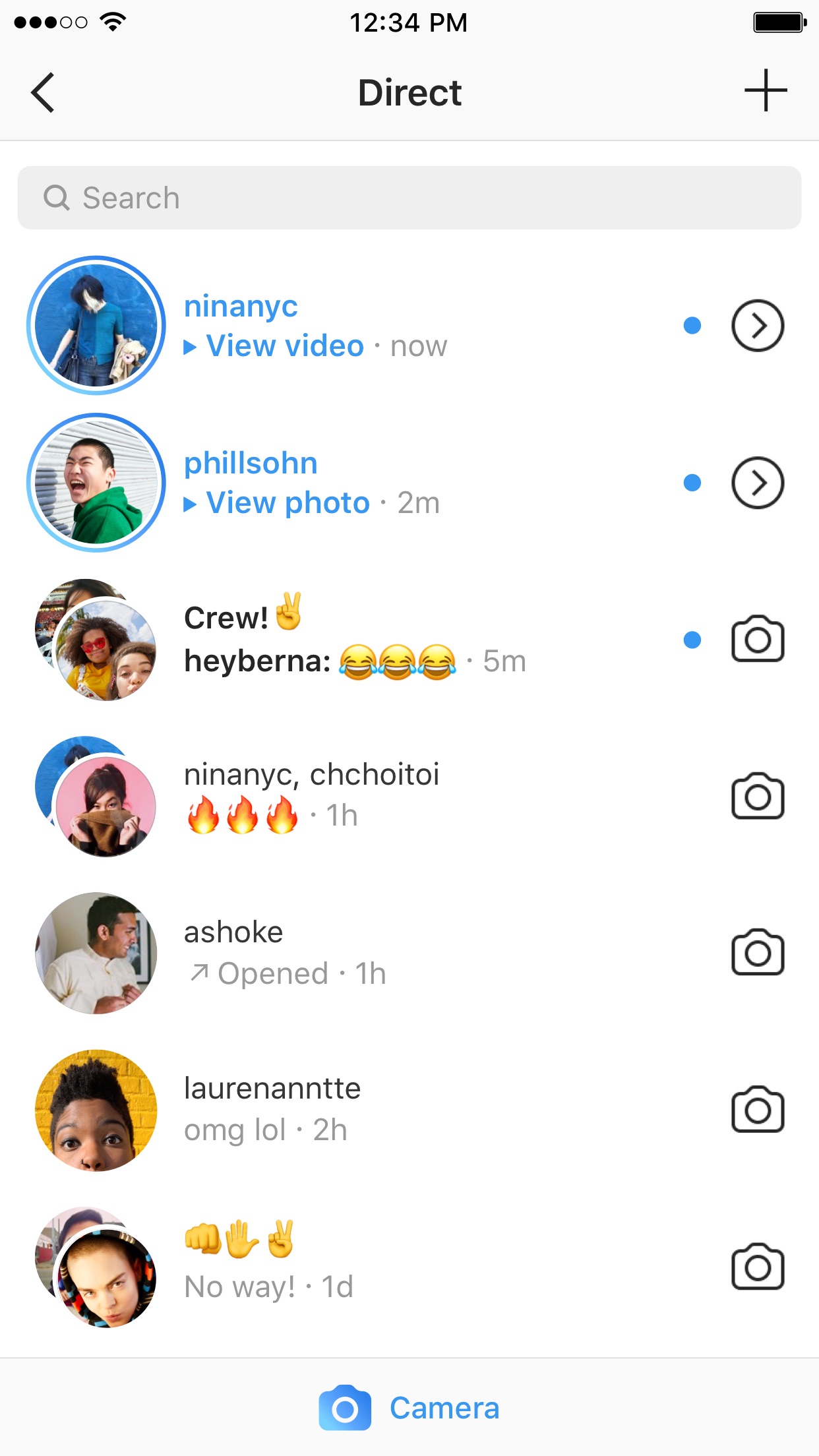 Screenshot do app Instagram