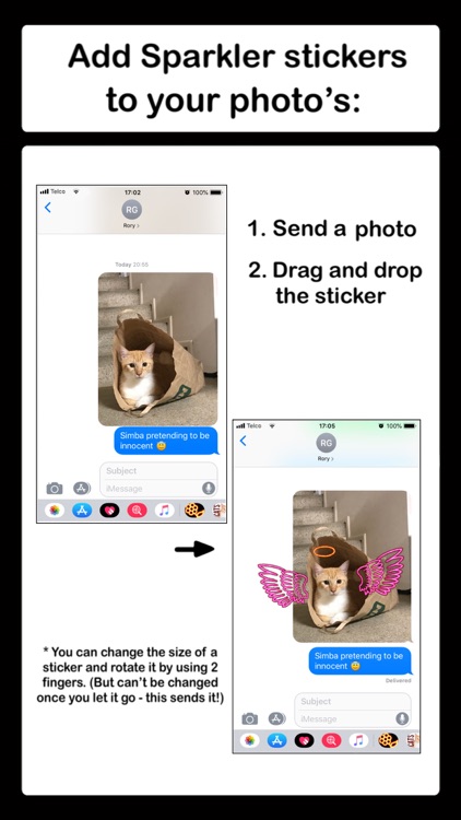 Sparkler Stickers for iMessage