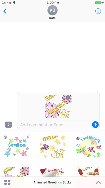 Animated Greetings Sticker