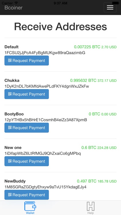 Bcoiner Bitcoin Wallet