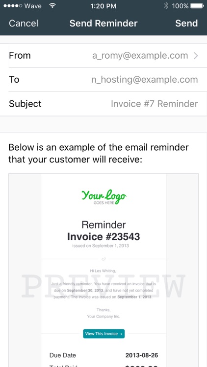 Invoice by Wave screenshot-3