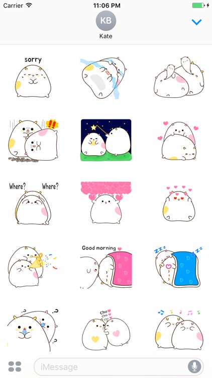 Elias The Cute Moving Hamster Animated Stickers