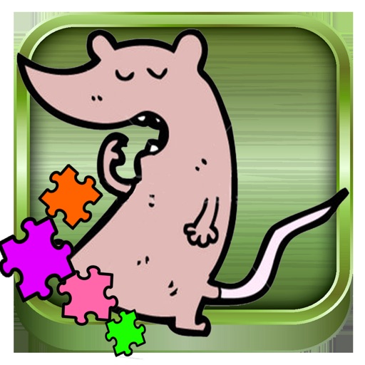 Animal Dog and Rat Animal Jigsaw For Kids Puzzle Icon