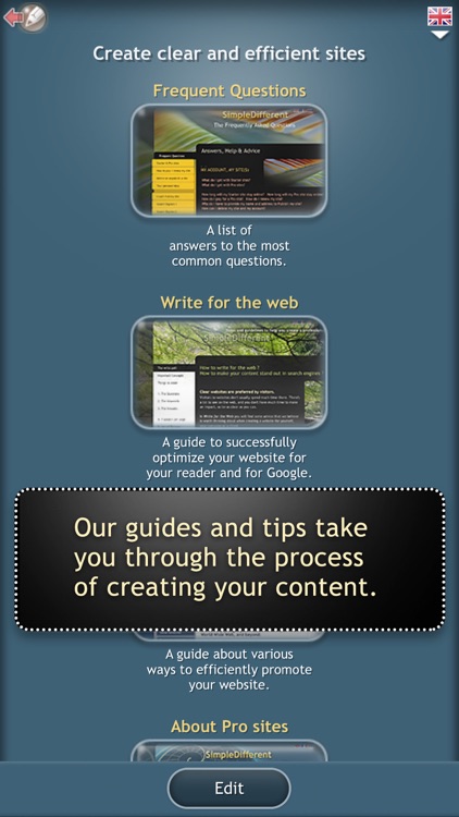 SimDif Website builder helps you create a web site screenshot-3