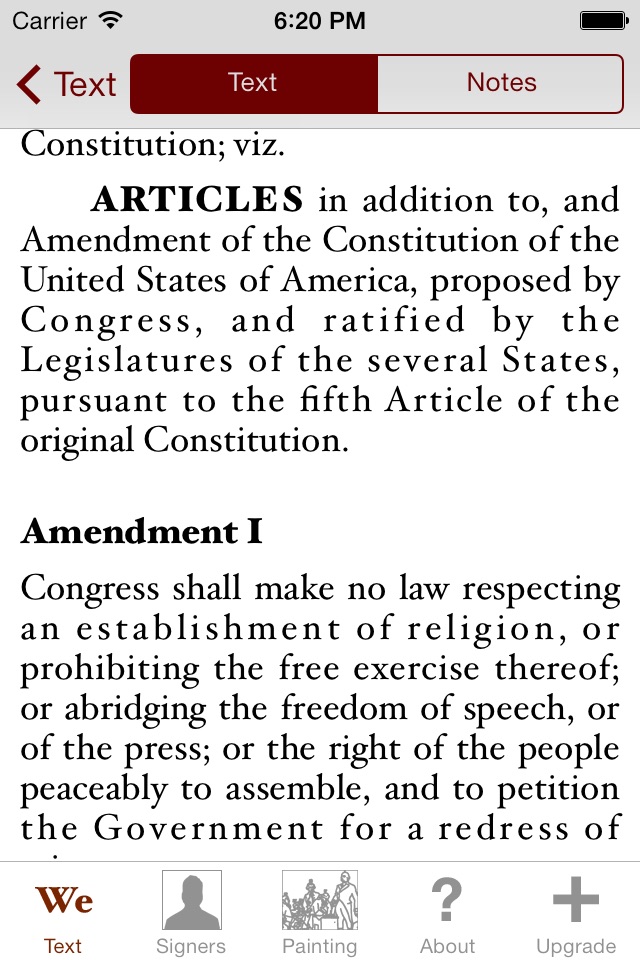 Constitution for iPhone screenshot 3