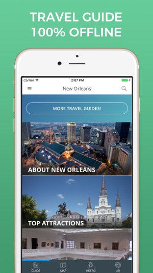 New Orleans Travel Guide with Offline St