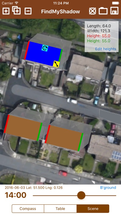 FindMyShadow - Sun shadow scene plotting tool
