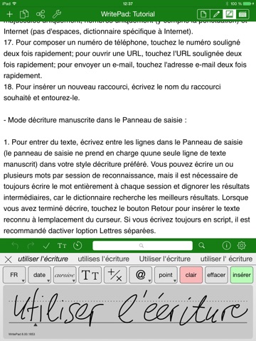 WritePad Français screenshot 4