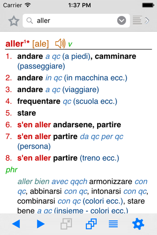 Lingea French-Italian Advanced Dictionary screenshot 2