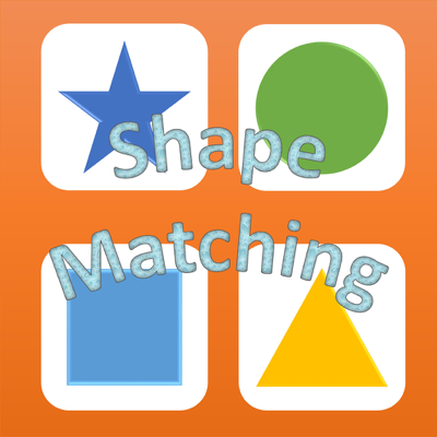 Geometric shapes matching game preschoolers math