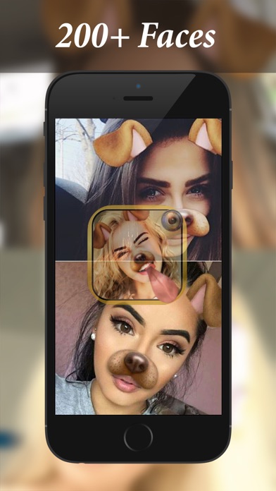 スナップチャットのための犬の顔のフィルター効果 Iphoneアプリ Applion