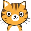 Orange Cat Cute stickers by wenpei